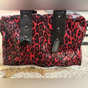 Stylish Red Leopard Print Women's Bag